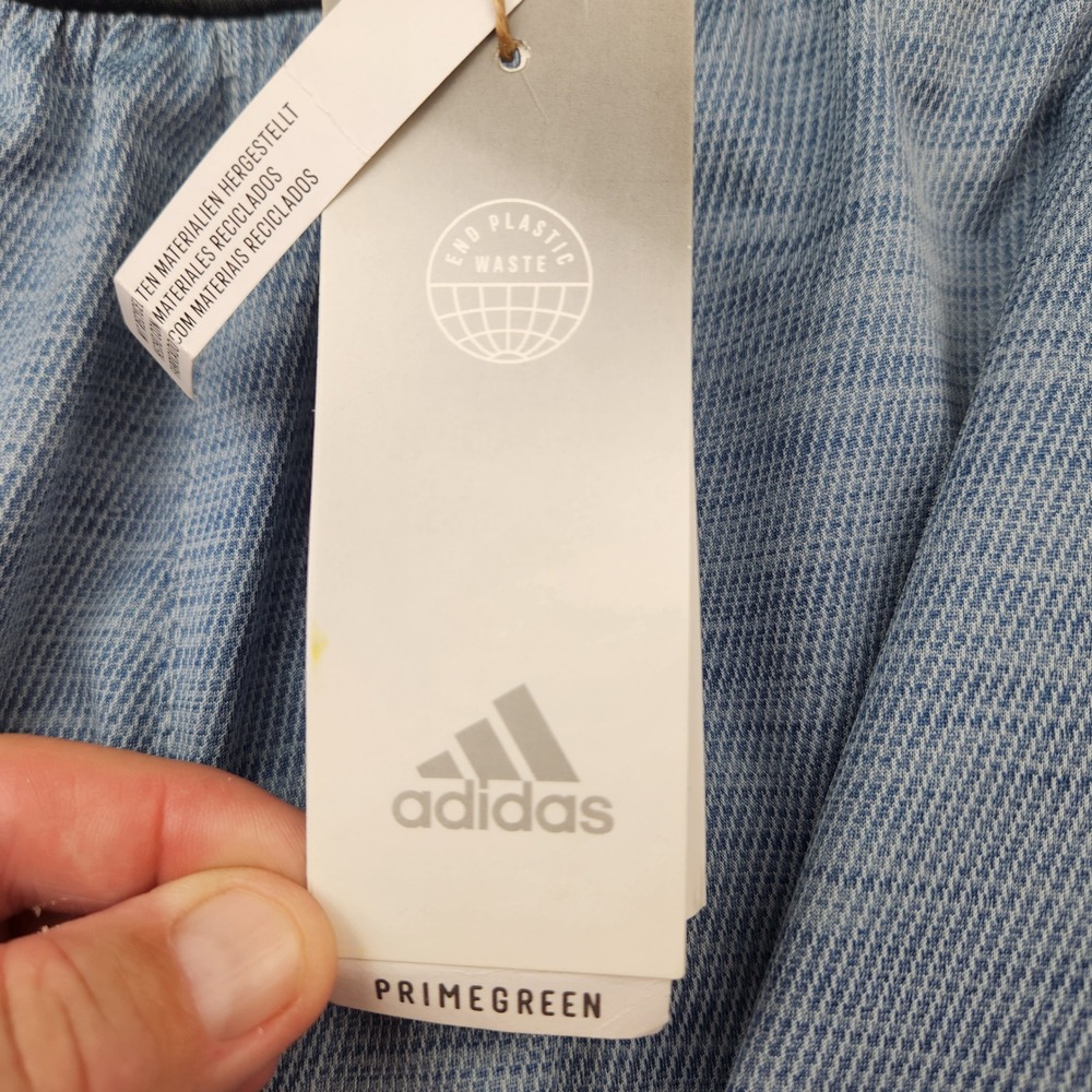 Adidas Mens M Axis Knit 3.0 Training Shorts Magic Grey Blue HK0025 Small NWT - Picture 3 of 8
